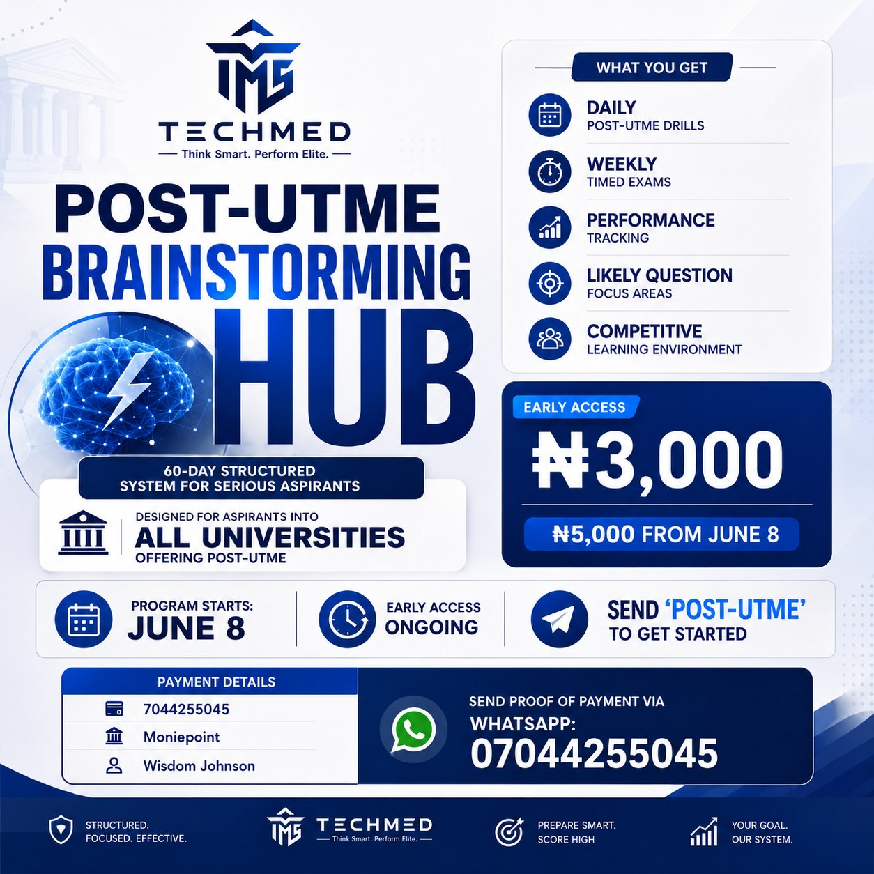 Post-UTME Brainstorming Hub