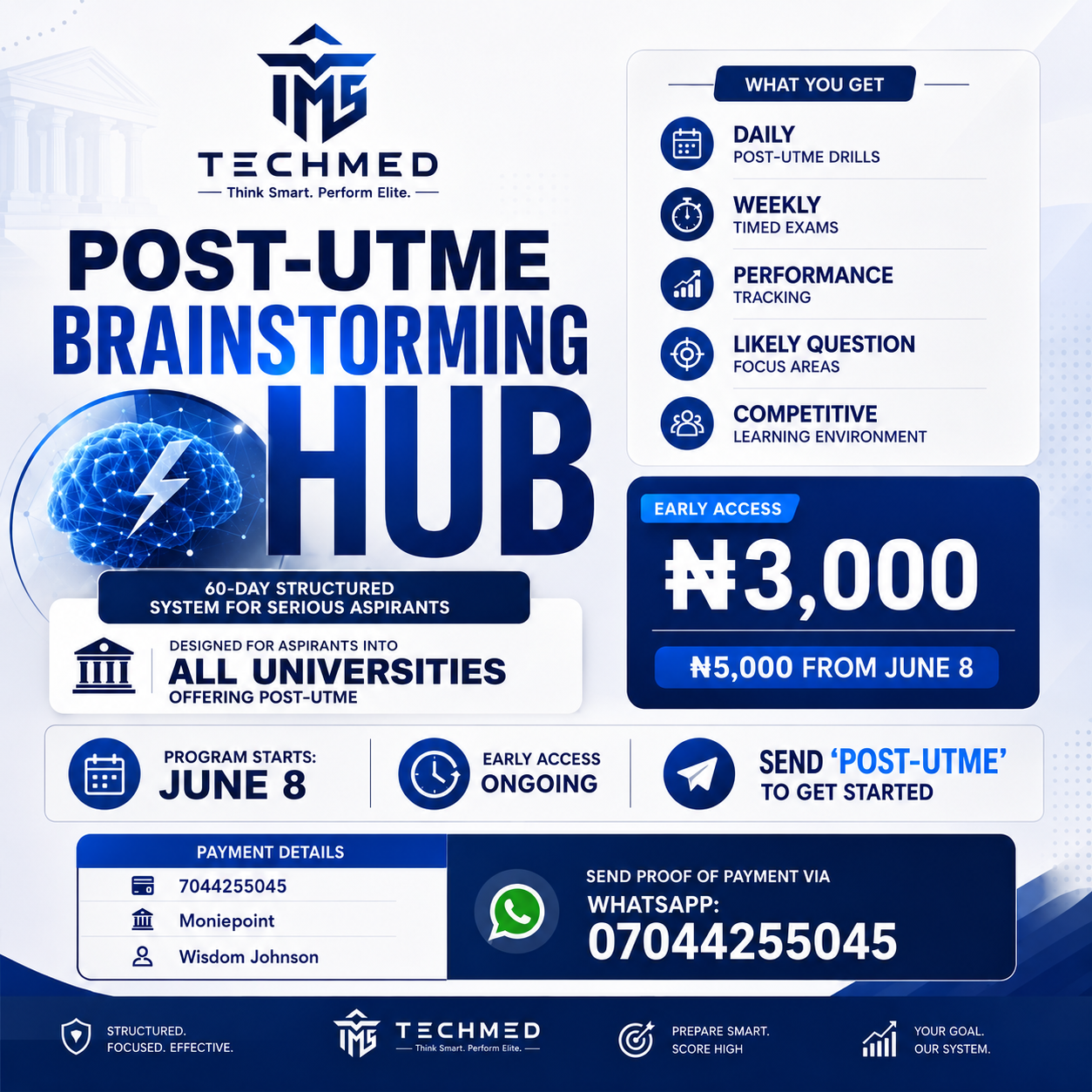 Post-UTME Brainstorming Hub
