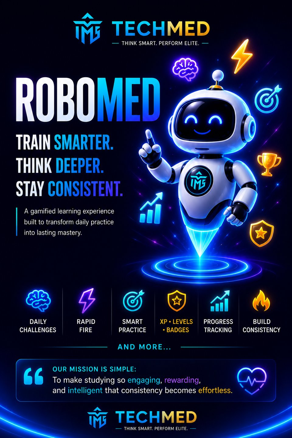 RoboMed — Train Smarter. Think Deeper. Stay Consistent.