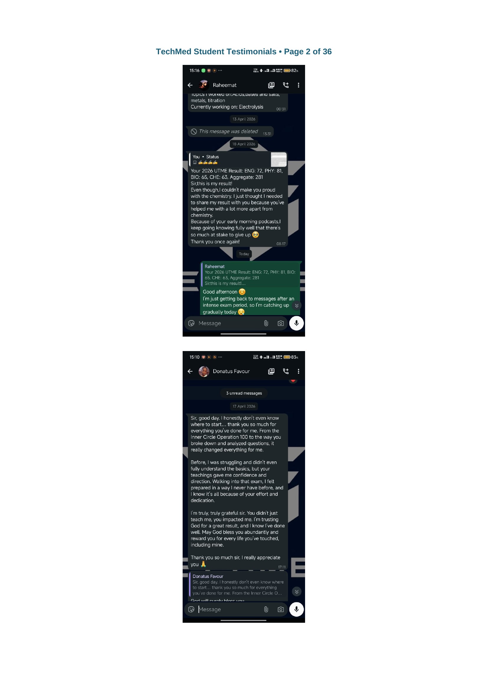 TECHMED Student Testimonial 3