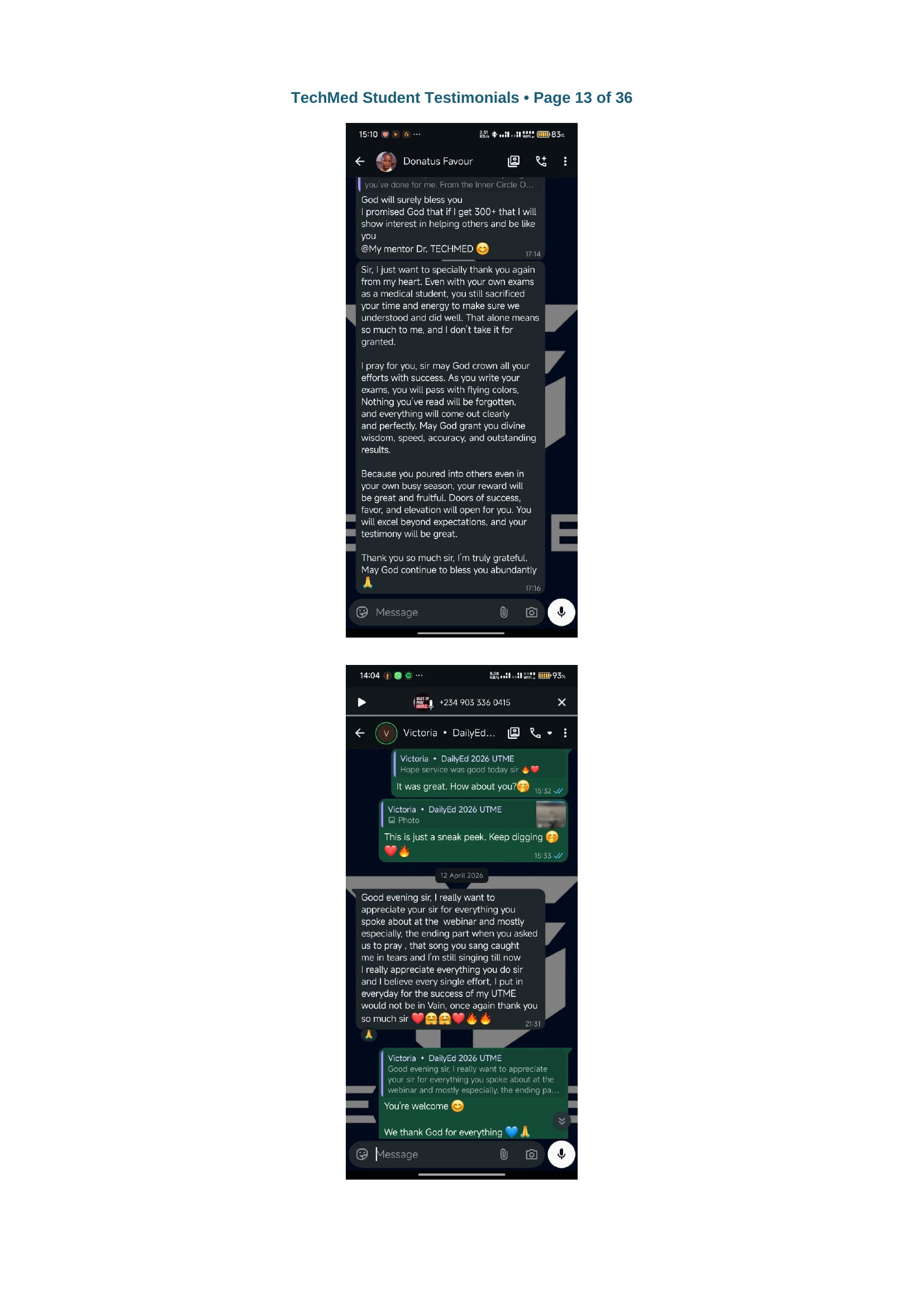 TECHMED Student Testimonial 14